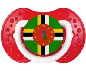 Drapeau Dominique Tétine LOVI Dynamic Blanc-rouge classique