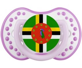 Drapeau Dominique Tétine LOVI Dynamic Blanc-mauve classique