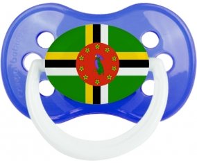 Drapeau Dominique Sucette Anatomique Bleu classique