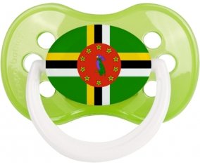 Drapeau Dominique Sucette Anatomique Vert classique