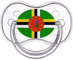 Drapeau Dominique Sucette Anatomique Transparente classique