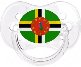 Drapeau Dominique Sucette Cerise Transparent classique