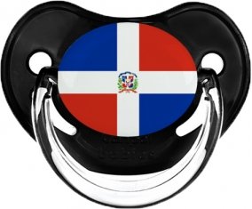 Drapeau République Dominicaine Sucette Physiologique Noir classique