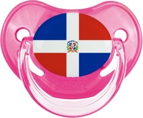 Drapeau République Dominicaine Sucette Physiologique Rose classique