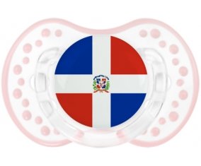 Drapeau République Dominicaine Sucette LOVI Dynamic Retro-blanc-rose-tendre classique