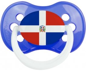 Drapeau République Dominicaine Tétine Anatomique Bleu classique