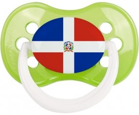 Drapeau République Dominicaine Tétine Anatomique Vert classique