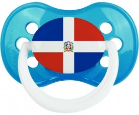 Drapeau République Dominicaine Tétine Anatomique Cyan classique