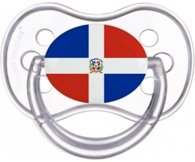 Drapeau République Dominicaine Tétine Anatomique Transparente classique