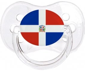 Drapeau République Dominicaine Sucette Cerise Transparent classique
