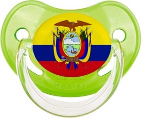 Drapeau Equateur Sucette Physiologique Vert classique