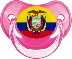 Drapeau Equateur Sucette Physiologique Rose classique