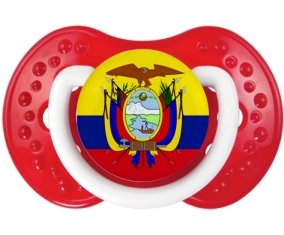 Drapeau Equateur Sucette LOVI Dynamic Blanc-rouge classique