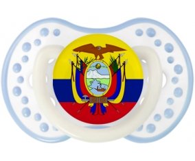 Drapeau Equateur Sucette LOVI Dynamic Blanc-cyan classique