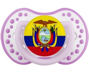 Drapeau Equateur Sucette LOVI Dynamic Blanc-mauve classique