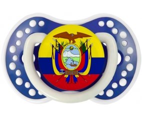 Drapeau Equateur Sucette LOVI Dynamic Bleu-marine phosphorescente