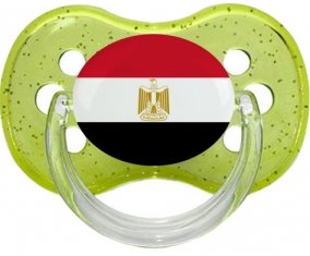 Drapeau Egypte Sucete Cerise Vert à paillette