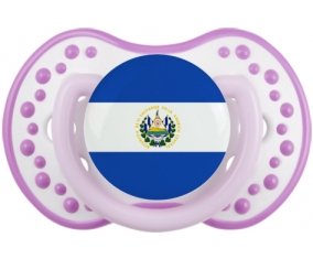 Drapeau Le Salvador Tétine LOVI Dynamic Blanc-mauve classique