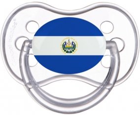 Drapeau Le Salvador Sucette Anatomique Transparente classique