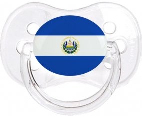 Drapeau Le Salvador Sucette Cerise Transparent classique