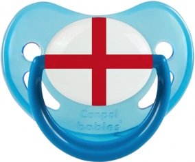 Drapeau Angleterre Sucette Physiologique Bleue phosphorescente