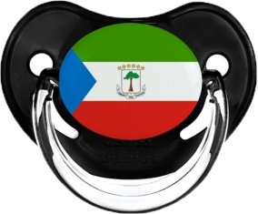 Drapeau Guinée Équatoriale Sucette Physiologique Noir classique