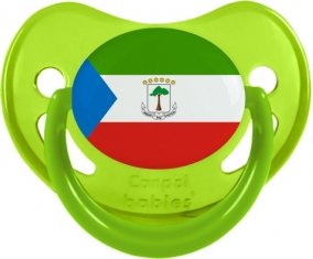 Drapeau Guinée Équatoriale Sucette Physiologique Vert phosphorescente