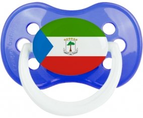 Drapeau Guinée Équatoriale Sucette Anatomique Bleu classique