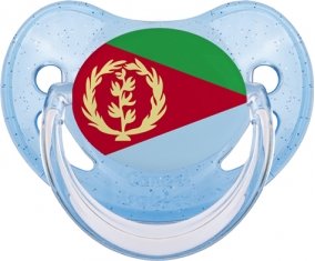 Drapeau Érythrée Tétine Physiologique Bleue à paillette