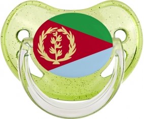 Drapeau Érythrée Tétine Physiologique Vert à paillette