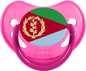Drapeau Érythrée Tétine Physiologique Rose phosphorescente