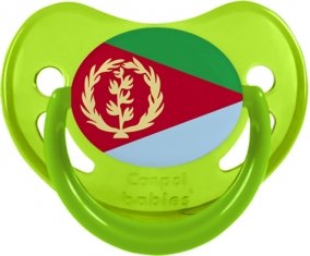 Drapeau Érythrée Tétine Physiologique Vert phosphorescente