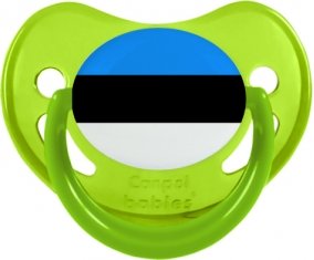 Drapeau Estonie Sucete Physiologique Vert phosphorescente
