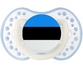 Drapeau Estonie Tétine LOVI Dynamic Blanc-cyan classique