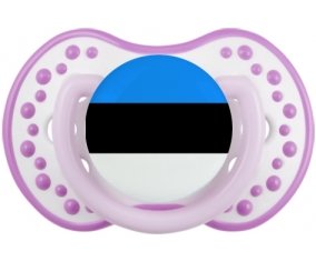 Drapeau Estonie Tétine LOVI Dynamic Blanc-mauve classique