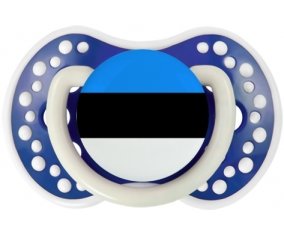 Drapeau Estonie Tétine LOVI Dynamic Bleu-marine phosphorescente