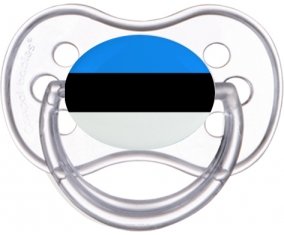Drapeau Estonie Sucette Anatomique Transparente classique