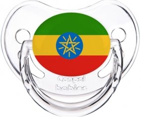 Drapeau Ethiopie Sucette Physiologique Transparent classique
