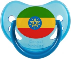 Drapeau Ethiopie Sucette Physiologique Bleue phosphorescente