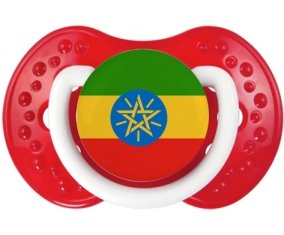 Drapeau Ethiopie Sucette LOVI Dynamic Blanc-rouge classique