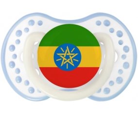 Drapeau Ethiopie Sucette LOVI Dynamic Blanc-cyan classique