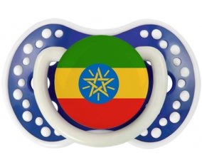 Drapeau Ethiopie Sucette LOVI Dynamic Bleu-marine phosphorescente