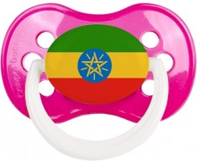 Drapeau Ethiopie Tétine Anatomique Rose foncé classique