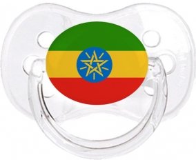 Drapeau Ethiopie Sucette Cerise Transparent classique