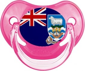 Drapeau les îles Falkland Sucette Physiologique Rose classique