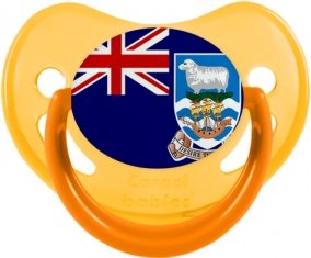 Drapeau les îles Falkland Sucette Physiologique Jaune phosphorescente