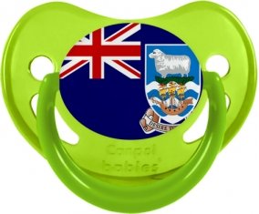 Drapeau les îles Falkland Sucette Physiologique Vert phosphorescente