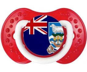 Drapeau les îles Falkland Sucette LOVI Dynamic Blanc-rouge classique
