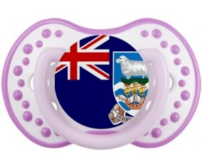 Drapeau les îles Falkland Sucette LOVI Dynamic Blanc-mauve classique