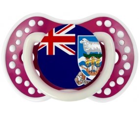 Drapeau les îles Falkland Sucette LOVI Dynamic Fuchsia phosphorescente